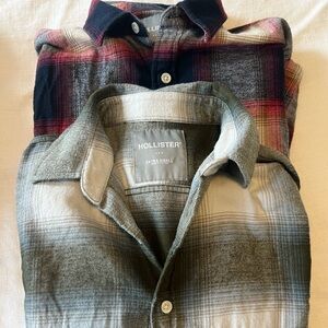 Hollister Men’s Flannel Shirts. Extra Small
